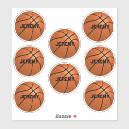 Custom Basketbal stickers jouw namen toevoegen