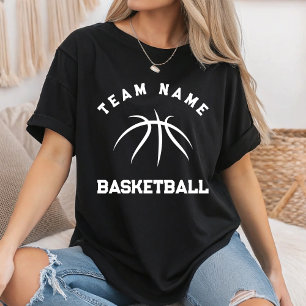 Custom Basketbal Team Naam Basketbal Moeder Speler T-shirt