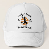 Custom Basketbal Team Speler Trucker Hat Gift Pet (Voorkant)