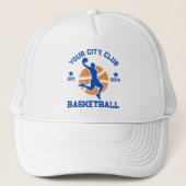 Custom Basketbal Team Speler Trucker Hat Gift Trucker Pet (Voorkant)