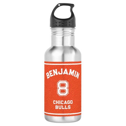 Custom Basketball Modern Kids Waterfles (Voorkant)