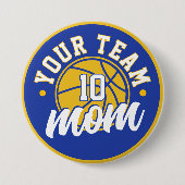 Custom Basketball Mom Button (Voorkant)