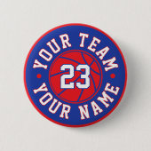Custom Basketball Player Button (Voorkant)