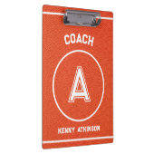 Custom Basketball Textured Coach Sporty Klembord (Rechts)