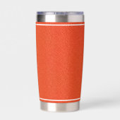 Custom Basketball Textured Orange Insulated Tumble Geïsoleerde Drinkbeker (Achterkant)