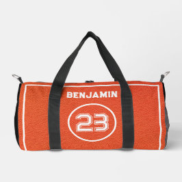 Custom Basketball Textured Player Number Orange Plunjezak