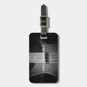 Custom Bass Guitar Modern Music Sjabloon Tekst toe Bagagelabel (Voorkant verticaal)