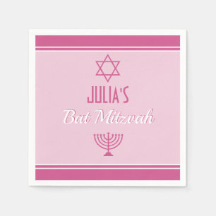 Custom Bat Mitzvah Napkins Servet