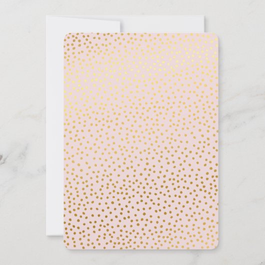 CUSTOM Bat Mitzvah Noteer bleek roze goud DANIELLE Kaart (Achterkant)