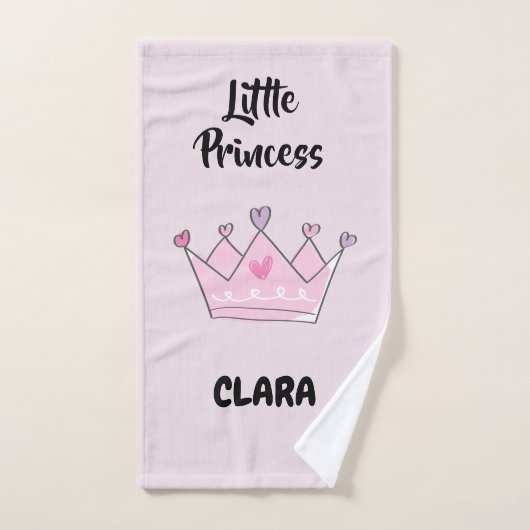 Custom Bath Washcloth & Towels Set, Girl Princess Bad Handdoek (Handdoek)