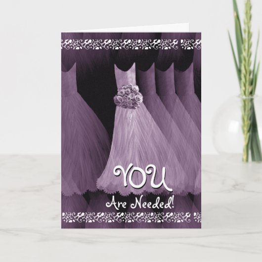 Custom Be My Greeter Wedding Invite - PAARSE toga' (Voorkant)