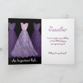 Custom Be My Greeter Wedding Invite - PAARSE toga' (Binnen)