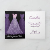 Custom Be My JUNIOR BRIDESMAID - PAARSE toga's (Binnen)