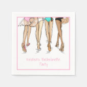 Custom Beach Bachelorette Destination Bride Squad  Servet (Voorkant)