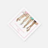 Custom Beach Bachelorette Destination Bride Squad  Servet (Hoek)