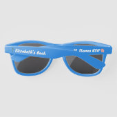 Custom Beach Bachelorette Party Favor Zonnebrillen (Achterkant)