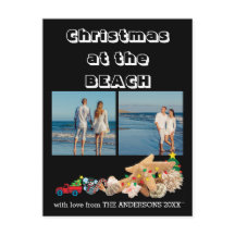 Custom Beach 🎄 Christmas Seashells Collage