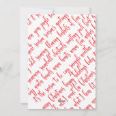 Custom Beach 🎄 Christmas Seashells Collage Feestdagenkaart (Achterkant)