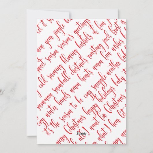 Custom Beach 🎄 Christmas Seashells Collage Feestdagenkaart (Achterkant)