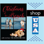 Custom Beach 🎄 Christmas Seashells Collage Feestdagenkaart<br><div class="desc">Tot ziens op het zee u rapscallions... .Christmas Beach Seashells Collectie Photo Collage zal uw vakantie seizoen vrolijk en licht te maken. Custom Beach 🎄 Christmas Seashells Photo Collage Holiday Design Vier de magie van de feestdagen met een kusttwist! 🎄🏖️ Deze op maat gemaakte kerstkaart met strandthema heeft een prachtig...</div>