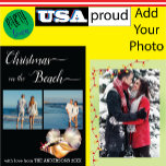 Custom Beach 🎄 Christmas Seashells Collage Feestdagenkaart<br><div class="desc">Tot ziens op het zee u rapscallions... .Christmas Beach Seashells Collectie Photo Collage zal uw vakantie seizoen vrolijk en licht te maken. Custom Beach 🎄 Christmas Seashells Collage Photo Collage Holiday Design Vier de magie van de feestdagen met een kusttwist! 🎄🏖️ Deze op maat gemaakte kerstkaart met strandthema heeft een...</div>