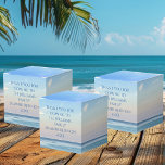 Custom Beach Familie Reünie Party Zonsondergang Bedankdoosjes<br><div class="desc">Deze pittoreske strand familie reünie gunst box beschikt over de prachtige roze en oranje zonsondergang zachtjes raken van de oceaan golven boven het zee en zandgras in Destin Florida. Mooie feestdozen aan zee voor een familiereünie of een bruiloft met gepersonaliseerde reisdatum en familienaam voor uw favoriete vakantieplek.</div>
