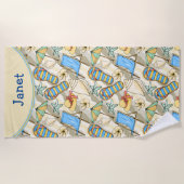 Custom Beach Flip Flop Strandlaken (Voorkant)