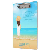 Custom Beach House Coastal Ocean Clipboard Klembord (Links)