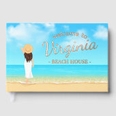 Custom Beach House Gastenboek (Voorkant)