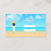 Custom Beach House Referral Card Visitekaartje (Achterkant)