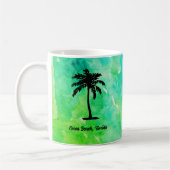 Custom Beach Palm Tree Nautical Koffiemok (Links)
