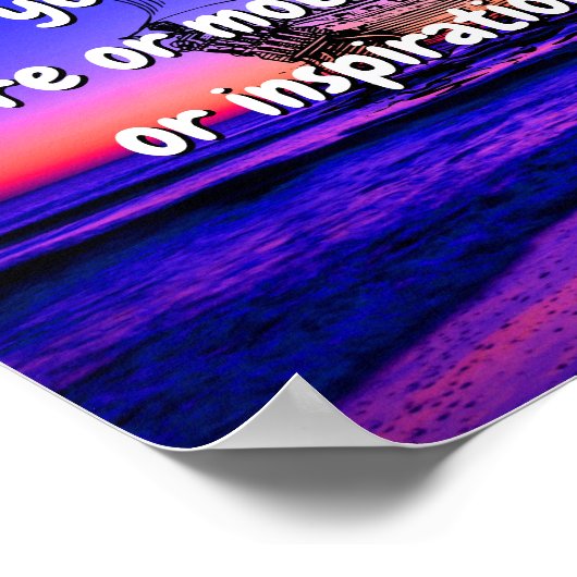 Custom Beach Quotes / Create Your Own Quote Poster (Hoek)