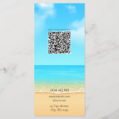 Custom Beach Spa Massage Services Menu Flyer (Achterkant)