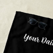 Custom Beach Towel with Name & Mantra | Watercolor Strandlaken (In situ)