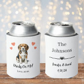 Custom Beagle Pet Wedding Koelbox Blikjeskoeler