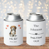 Custom Beagle Pet Wedding Koelbox Blikjeskoeler