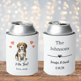 Custom Beagle Pet Wedding Koelbox Blikjeskoeler