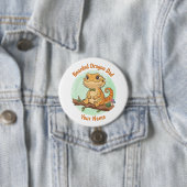Custom Bearded Dragon Dad Button (In situ)