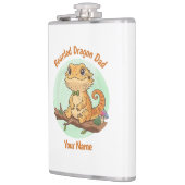 Custom Bearded Dragon Dad Flask Heupfles (Links)