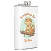 Custom Bearded Dragon Dad Flask Heupfles (Rechts)