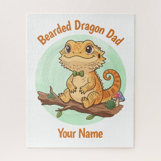 Custom Bearded Dragon Dad Jigsaw Puzzle  Legpuzzel (Verticaal)