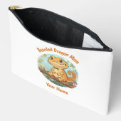 Custom Bearded Dragon Mom Accessory Pouch Etui (Open)