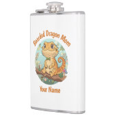 Custom Bearded Dragon Mom Flask Heupfles (Links)