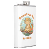 Custom Bearded Dragon Mom Flask Heupfles (Rechts)