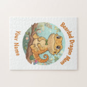 Custom Bearded Dragon Mom Jigsaw Puzzle Legpuzzel (Horizontaal)