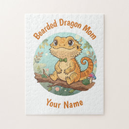 Custom Bearded Dragon Mom Jigsaw Puzzle Legpuzzel