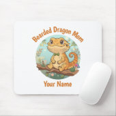 Custom Bearded Dragon Mom Mouse Pad Muismat (Met muis)