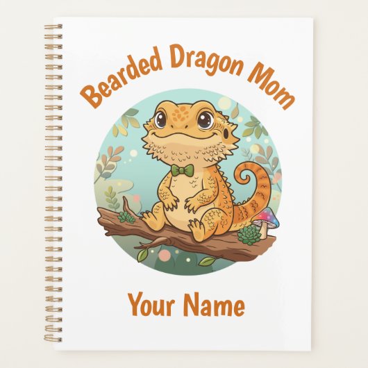Custom Bearded Dragon Mom Planner (Voorkant)