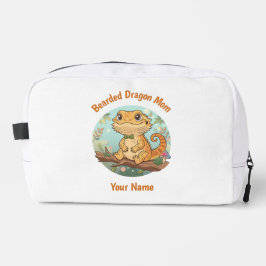 Custom Bearded Dragon Mom Toiletry Bag Toilettasje