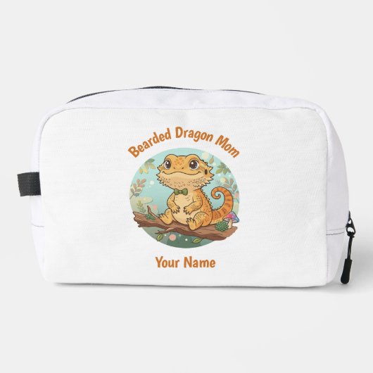 Custom Bearded Dragon Mom Toiletry Bag Toilettasje (Voorkant)